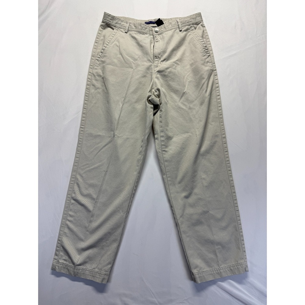 Crazy Horse Liz Claiborne Resists Stains Chino Pants Womens 14S Khaki Cotton